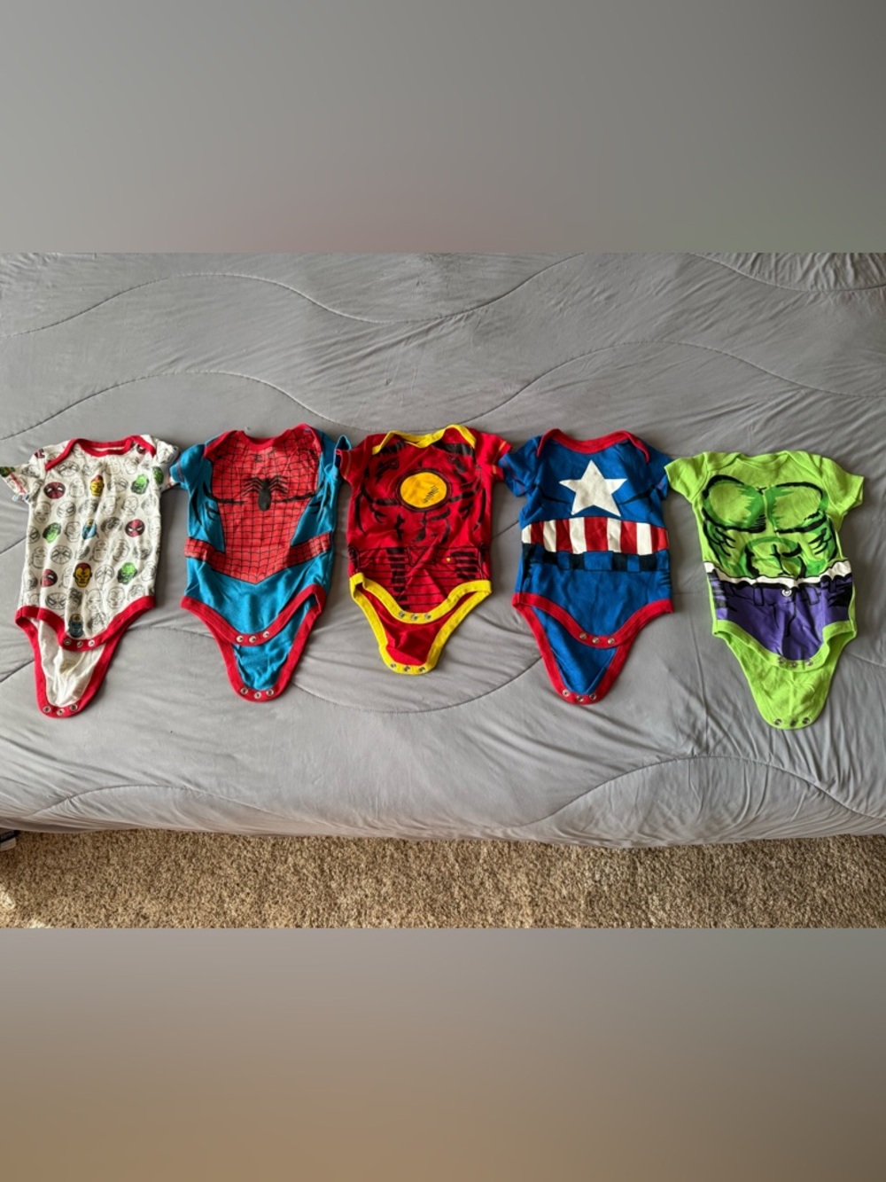 Superhero Baby onsies